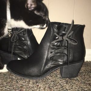 Black ankle boots